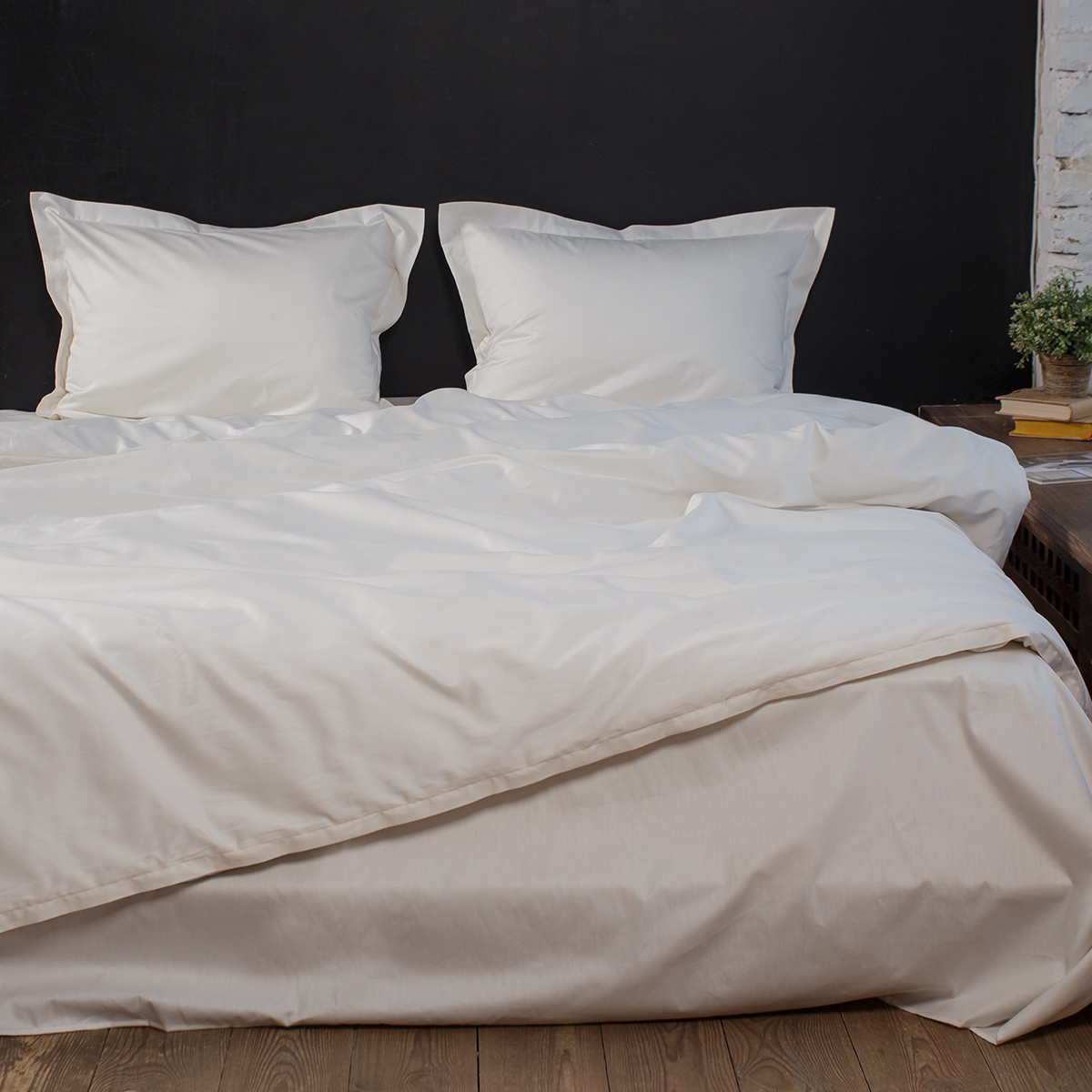 Постельное бельё Сатин однотонный | Постельное бельё Сатин однотонный АЙВОРИ