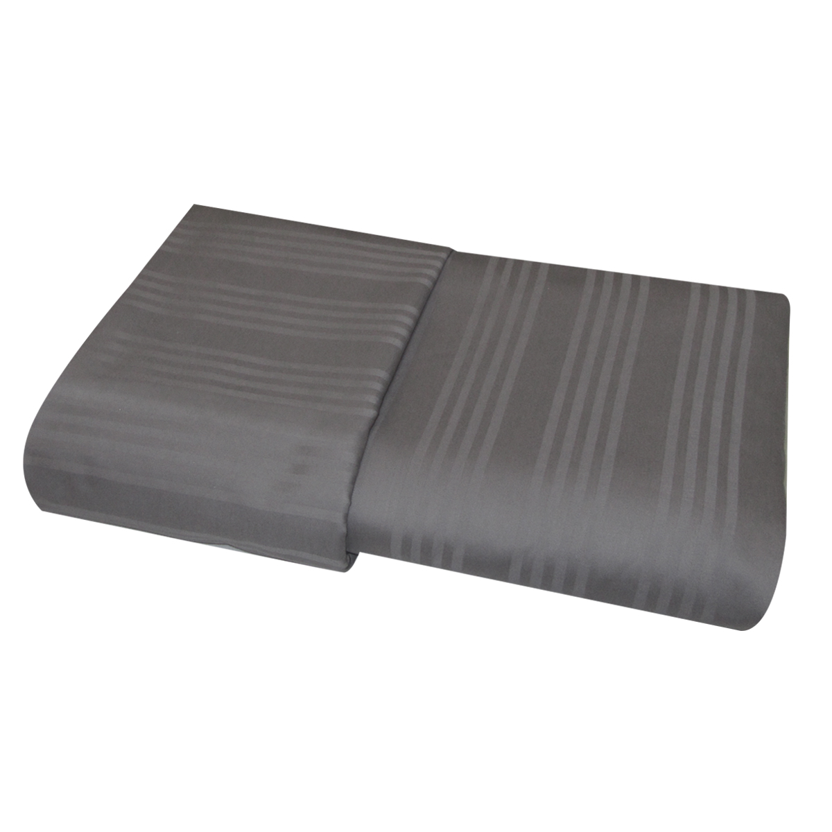 Пододеяльник Страйп-сатин | Пододеяльник Страйп-сатин Графитовый