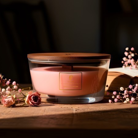 Свеча ароматическая ЯНТАРНЫЕ ЦВЕТЫ  250 гр.